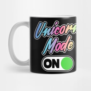 Unicorn Mode On Retro Colorful Gift Mom Party Mug